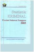 Statistik Kriminal Provinsi Sulawesi Tenggara 2005