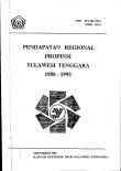 Pendapatan Regional Provinsi Sulawesi Tenggara 1988-1992