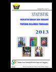 Statistics Of Large And Medium Industry Of Sulawesi Tenggara Province 2013