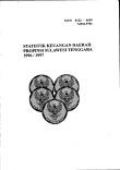 Regional Financial Statistics of Southeast Sulawesi Province 19961997