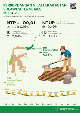 Southeast Sulawesis NTP In May 2023 Was Recorded At 100.01