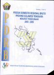 Southeast Sulawesi Gross Regional Domestic Product 2005-2009