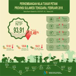 Indeks NTP Sulawesi Tenggara Pada Februari 2018 Tercatat 93,91