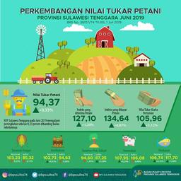 NTP Sulawesi Tenggara Pada Juni 2019 Tercatat 94,37