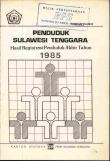 Penduduk Sulawesi Tenggara Hasil Registrasi 1985