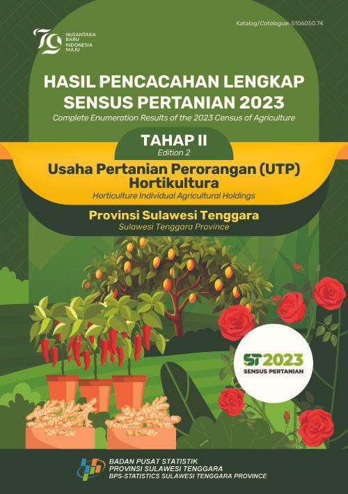 Hasil Pencacahan Lengkap Sensus Pertanian 2023 - Tahap II: Usaha Pertanian Perorangan (UTP) Hortikultura Provinsi Sulawesi Tenggara