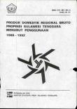 Produk Domestik Regional Bruto Provinsi Sulawesi Tenggara Menurut Penggunaan 1988-1992