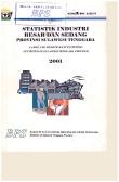 Statistik Industri Besar dan Sedang Provinsi Sulawesi Tenggara 2001