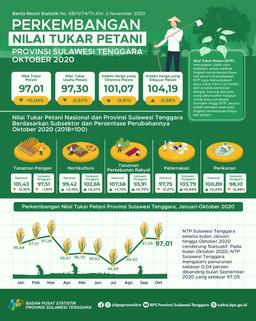 NTP Sulawesi Tenggara Pada Oktober 2020 Sebesar 97,01